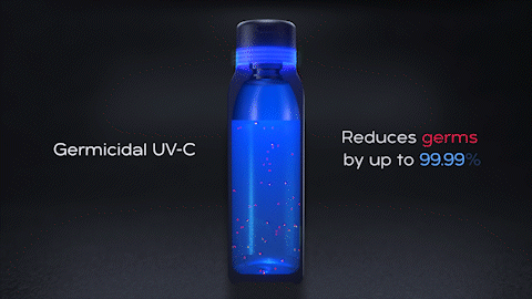 Self-cleaning bottle purifies water with lab-tested tech